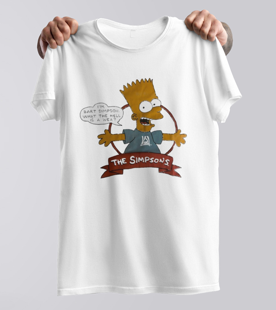 The Simpsons Bart Simpson What The Hell Is A Wea T-Shirt