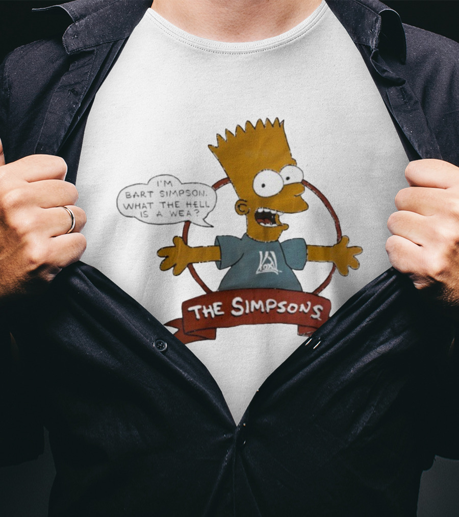 The Simpsons Bart Simpson What The Hell Is A Wea T-Shirt