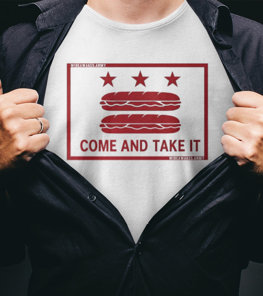 DC Flag Come And Take It Sandwich Stars Protest T-Shirt