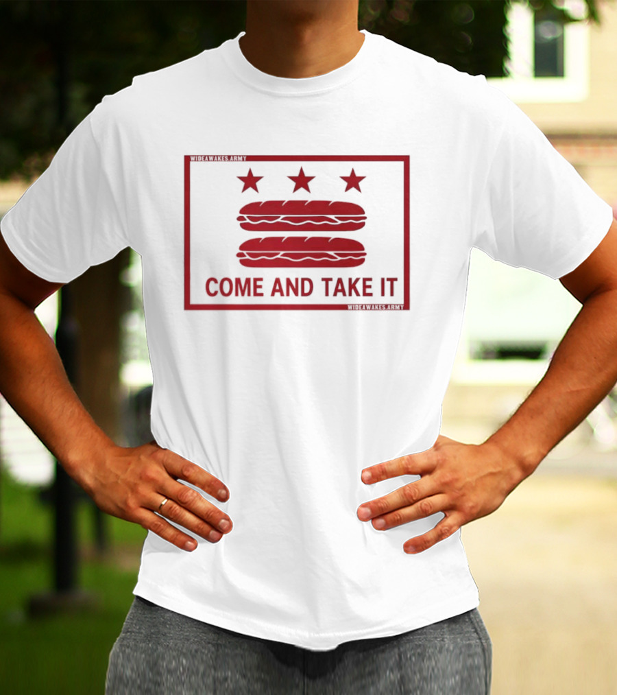 DC Flag Come And Take It Sandwich Stars Protest T-Shirt