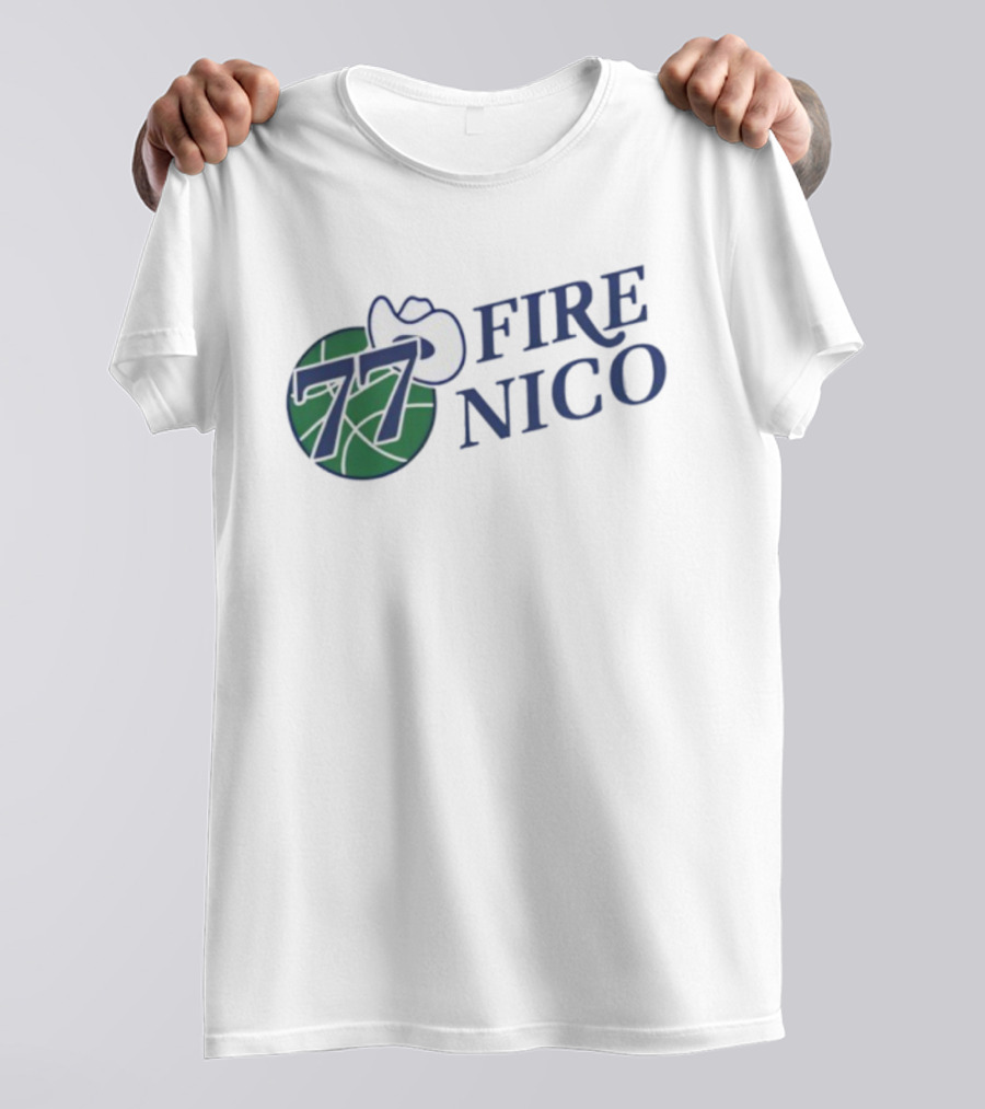 Fire Nico 77 Basketball Cowboy Hat T-Shirt