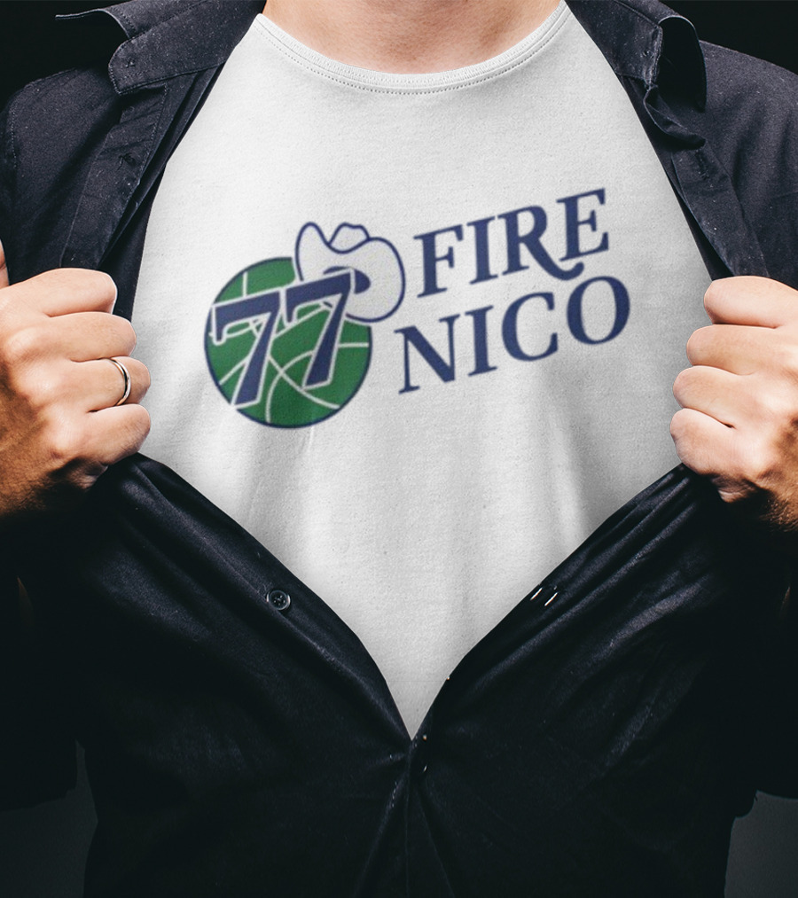 Fire Nico 77 Basketball Cowboy Hat T-Shirt