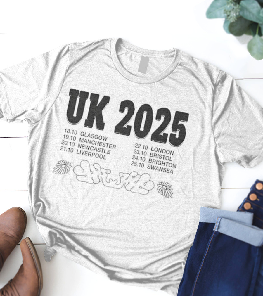 Higher Power UK Tour 2025 Glasgow Manchester Newcastle Liverpool London Bristol Brighton Swansea T-Shirt