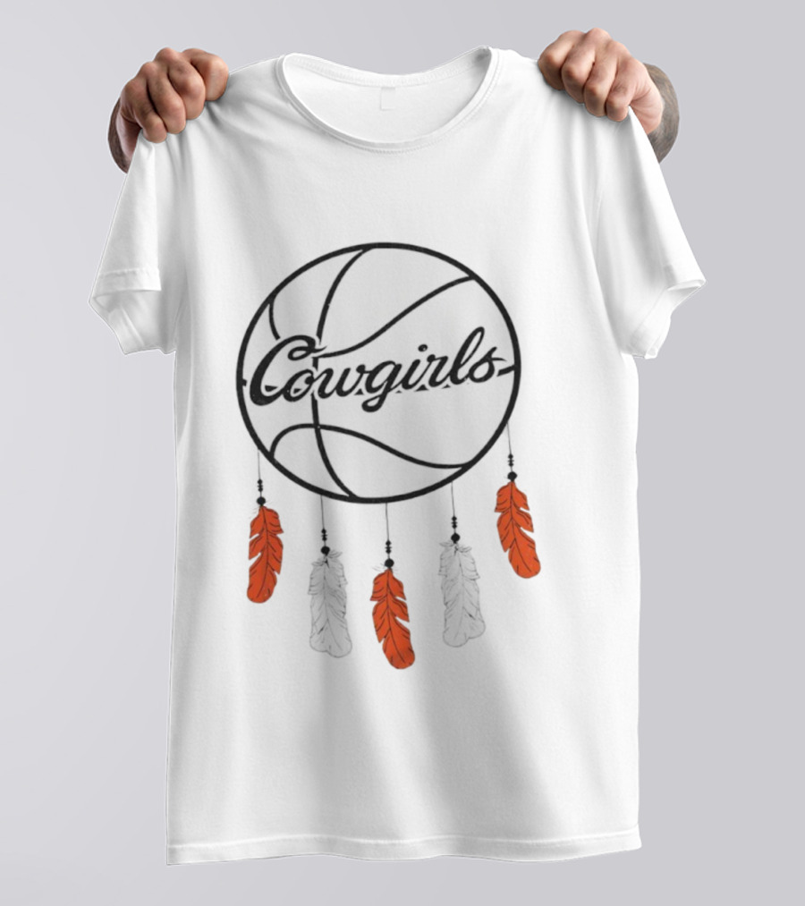 Oklahoma State Cowgirls Basketball Dreamcatcher Feathers T-Shirt