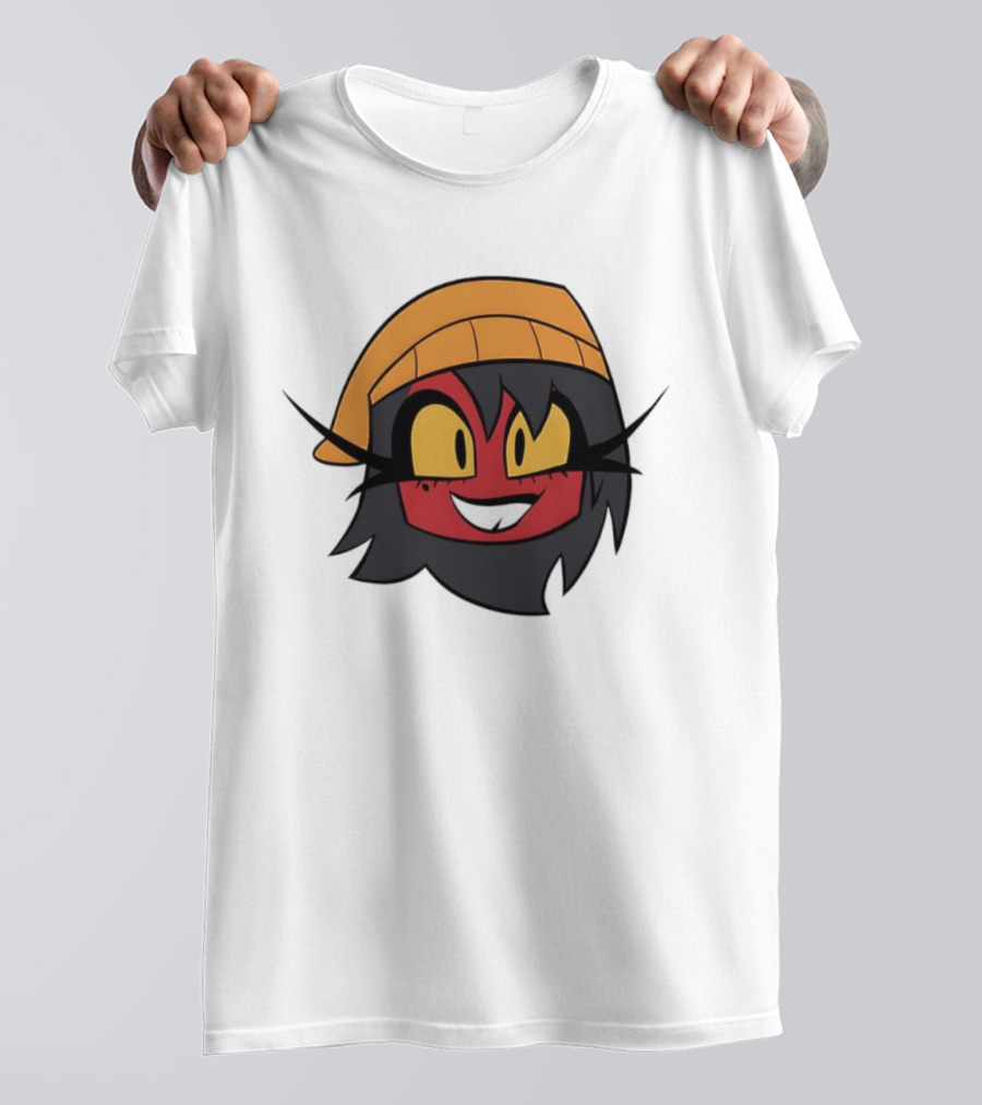 Unhappy Campers Millierd Red-Faced Character With Orange Hat And Yellow Eyes T-Shirt