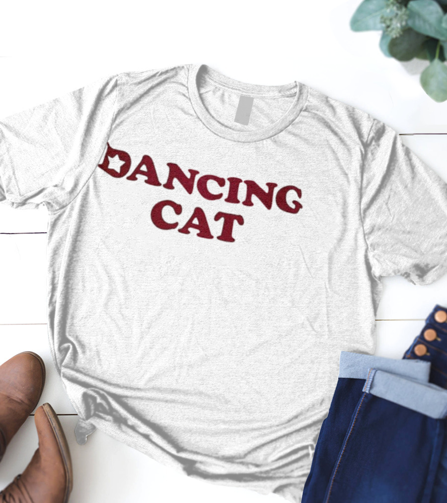 Dancing Cat Star Theme T-Shirt