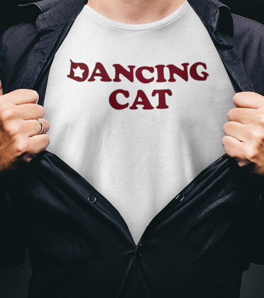Dancing Cat Star Theme T-Shirt