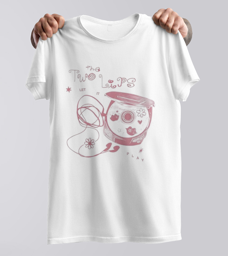 The Two Lips Vinyl Record Playful Flowers T-Shirt