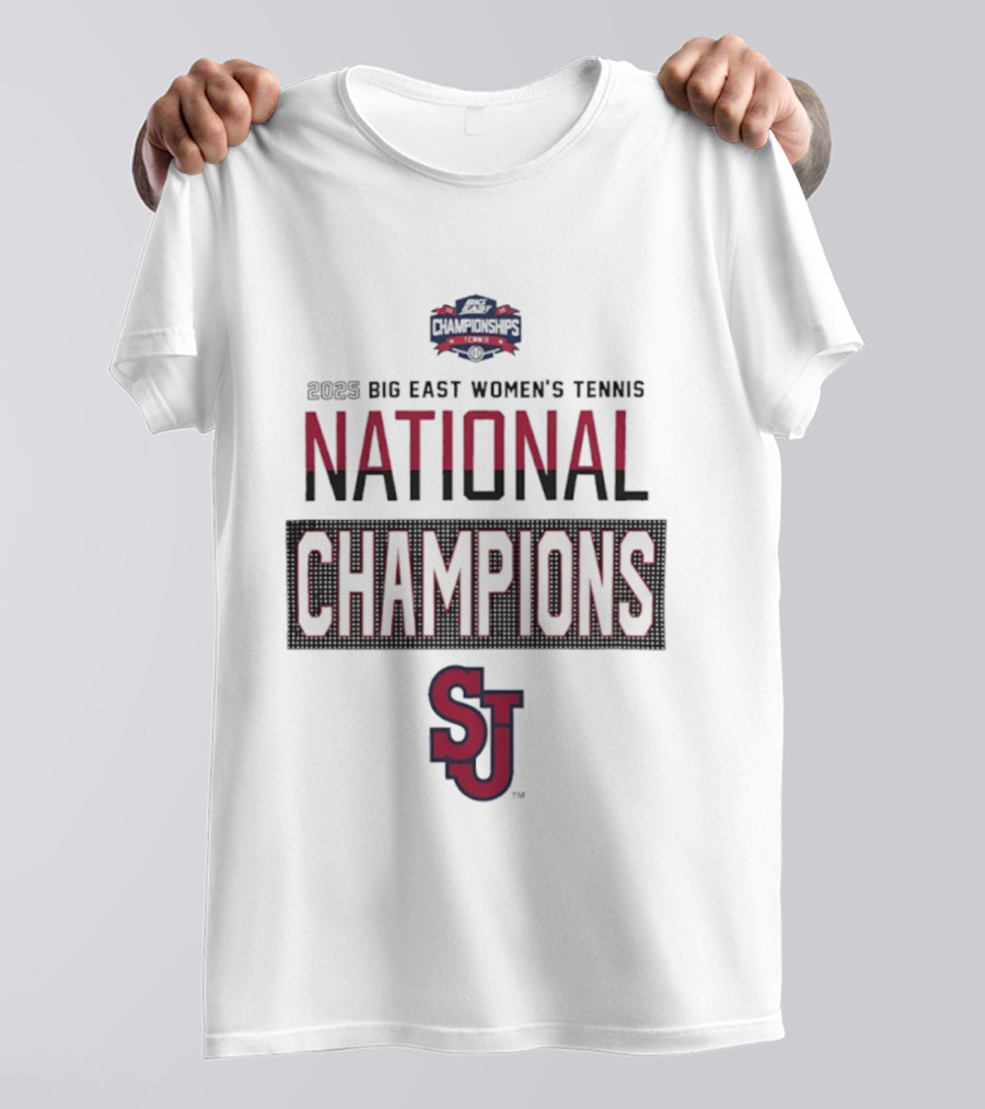 St John’s Red Storm 2025 Big East Women’s Tennis National Champions T-Shirt