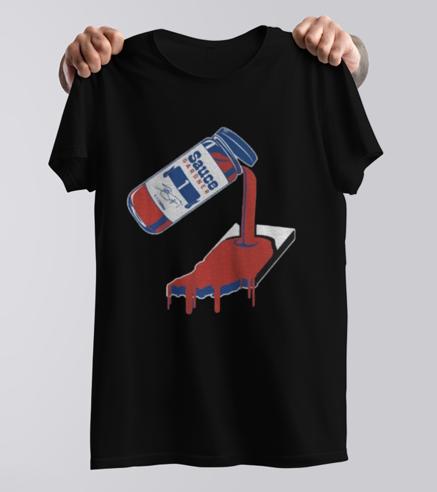 Sauce Gardner Indy Bottle #1 Signature 캐릭터 Red Team Colors T-Shirt