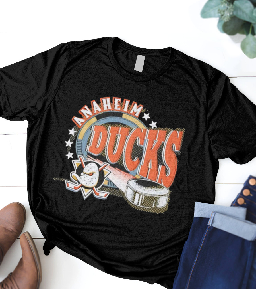 Anaheim Ducks Hockey Mask Puck NHL Team T-Shirt