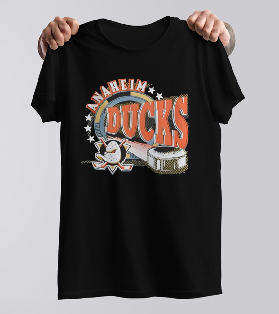 Anaheim Ducks Hockey Mask Puck NHL Team T-Shirt