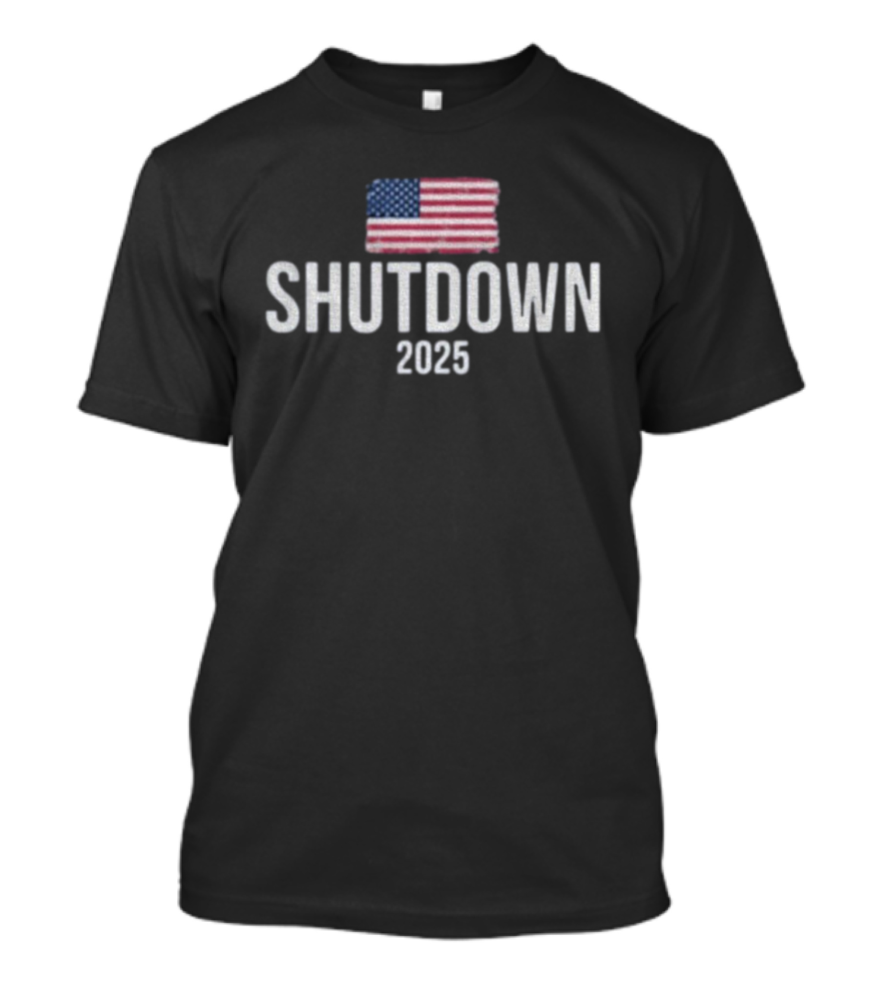 American Flag Shutdown 2025 T-Shirt