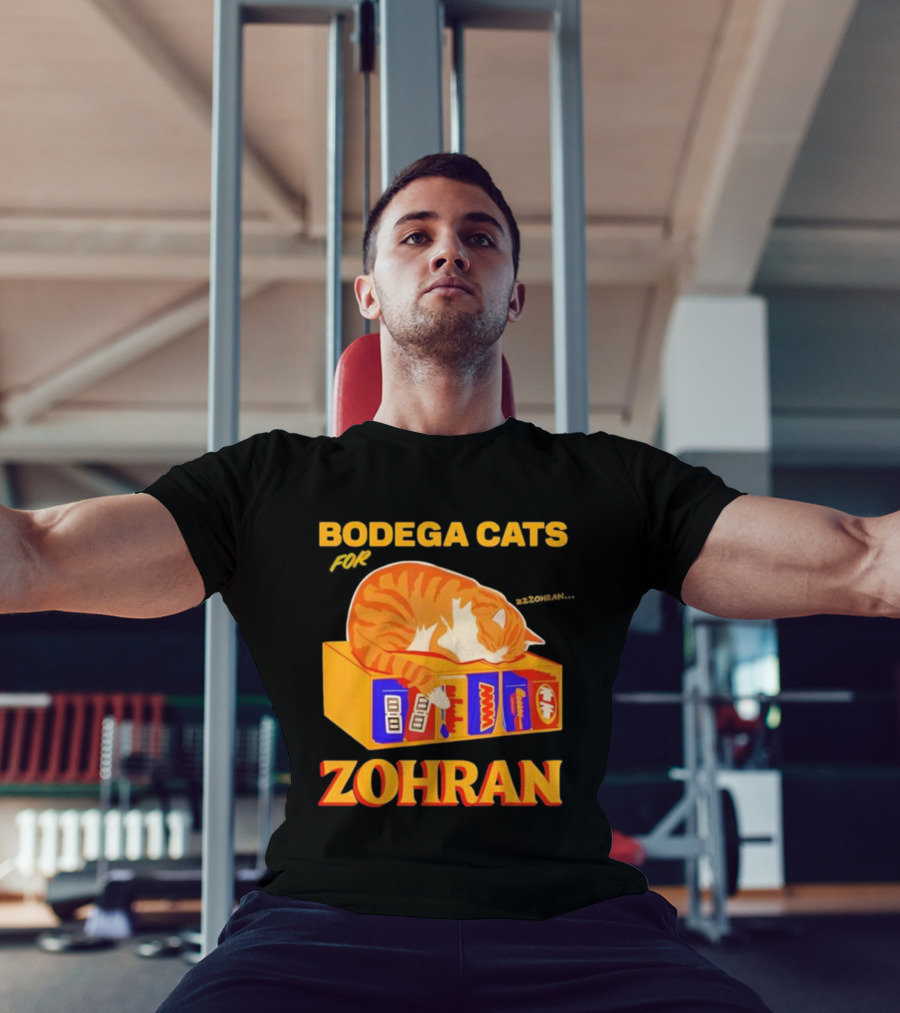 Bodega Cats Zohran Mamdani Iconic Democrat Humor T-Shirt