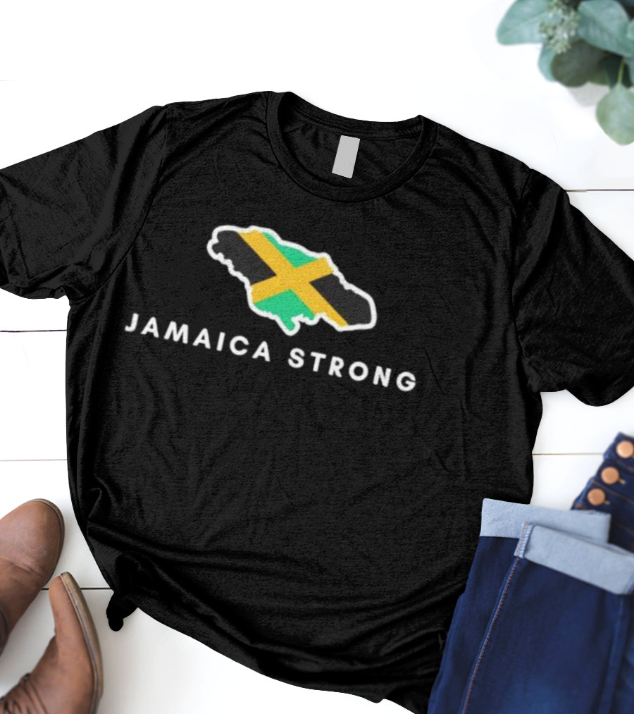 Jamaica Strong Island Flag Resilience T-Shirt