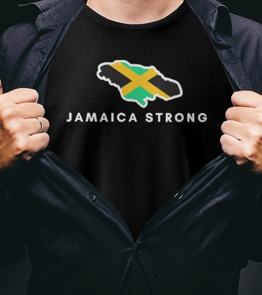 Jamaica Strong Island Flag Resilience T-Shirt