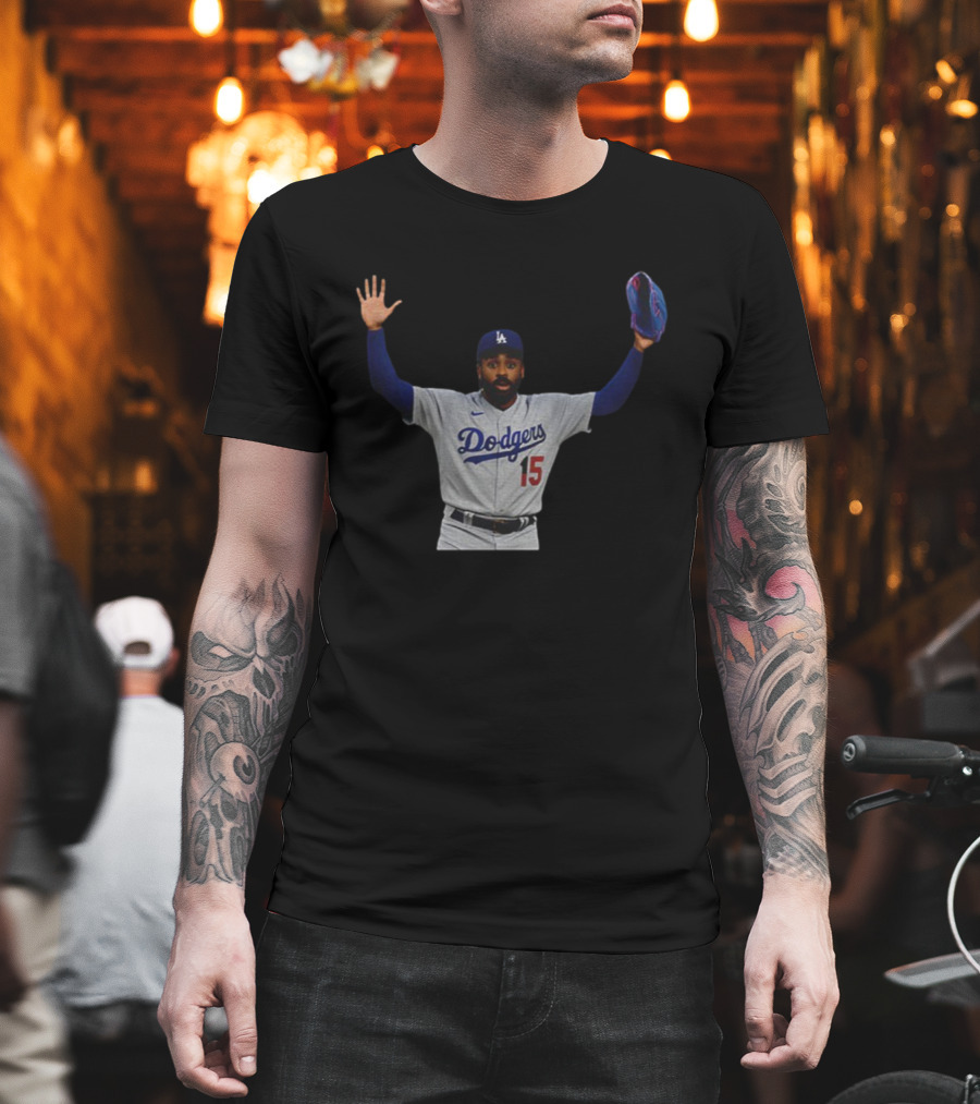 Los Angeles Dodgers Justin Dean 15 MLB World Series 2025 T-Shirt