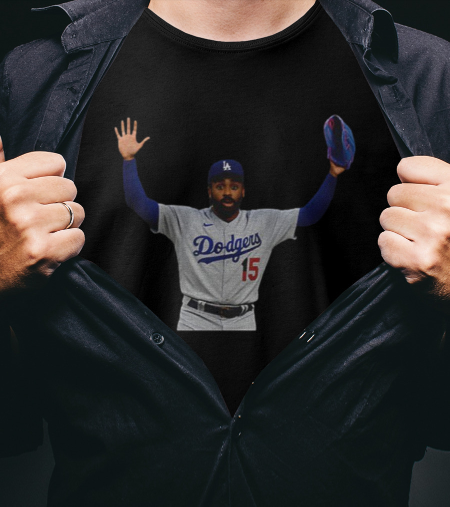 Los Angeles Dodgers Justin Dean 15 MLB World Series 2025 T-Shirt