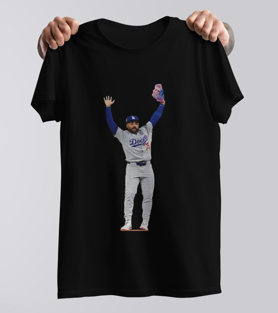 Justin Dean Meme Los Angeles Dodgers MLB Baseball Player World Series 2025 T-Shirt
