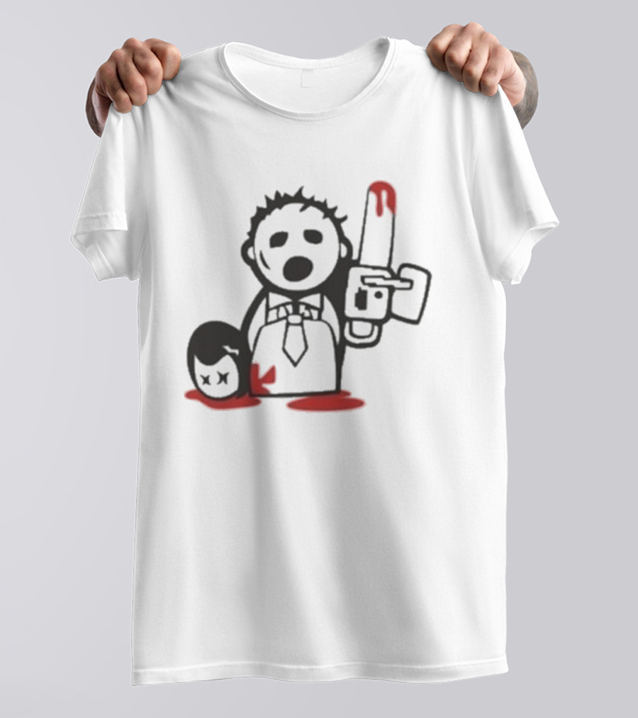 Jarek Stankiewicz Nora Zombie Nation Chainsaw Cartoon T-Shirt