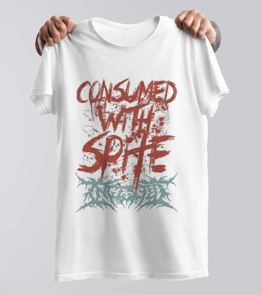 Ingested Consumed With Spite Metal Music Band Typography T-Shirt