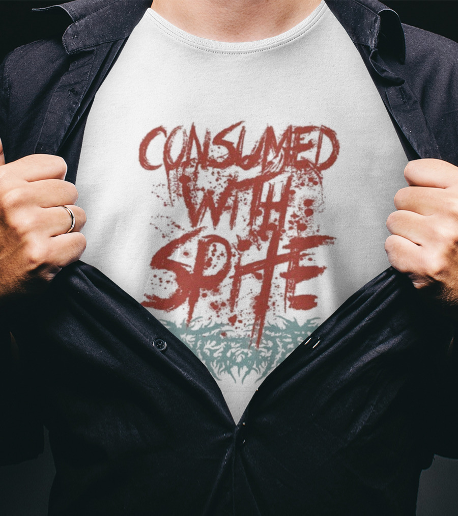 Ingested Consumed With Spite Metal Music Band Typography T-Shirt