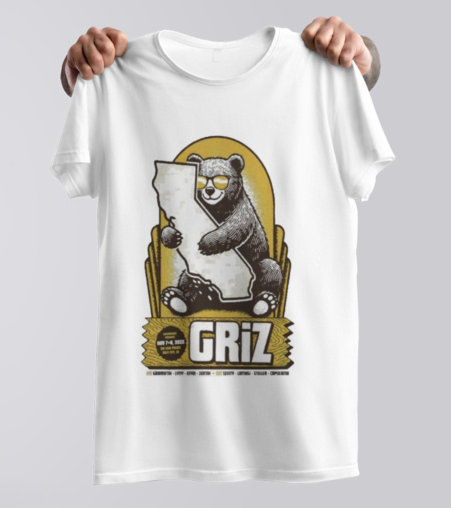 GRiZ November 7-8 2025 The Fox Theater Oakland California Bear T-Shirt