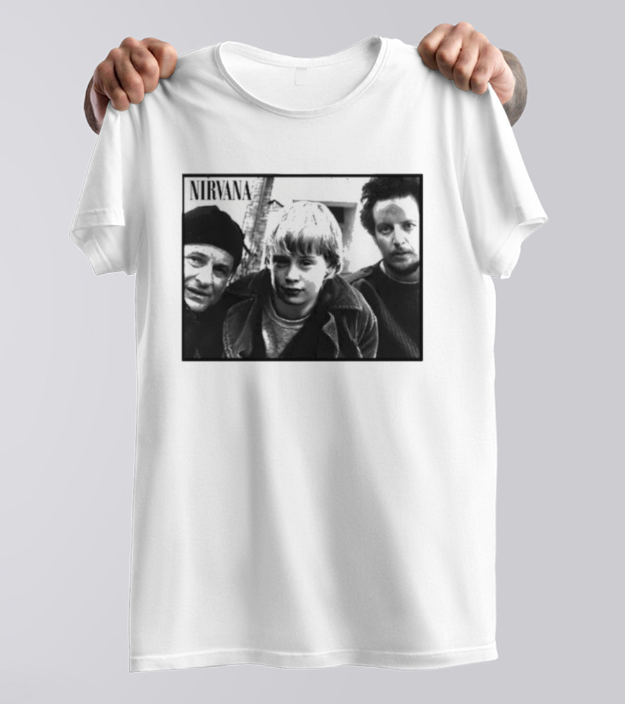Nirvana Meets Home Alone Mashup Holiday Edition T-Shirt