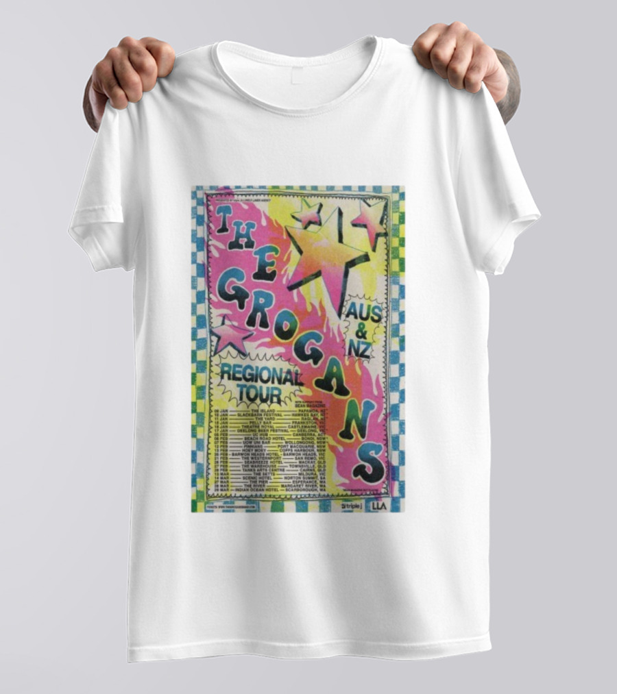 The Grogans AUS NZ Regional Tour Triple J 2026 T-Shirt