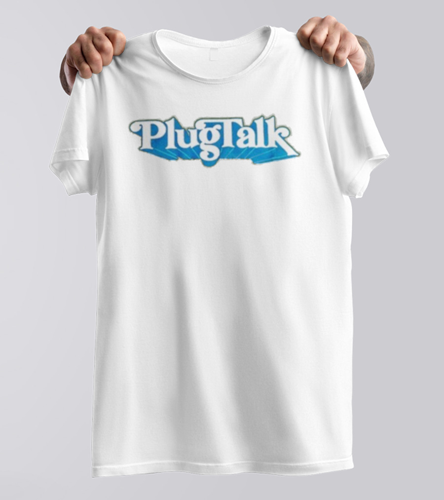 Adam22 PlugTalk Blue Font Style T-Shirt