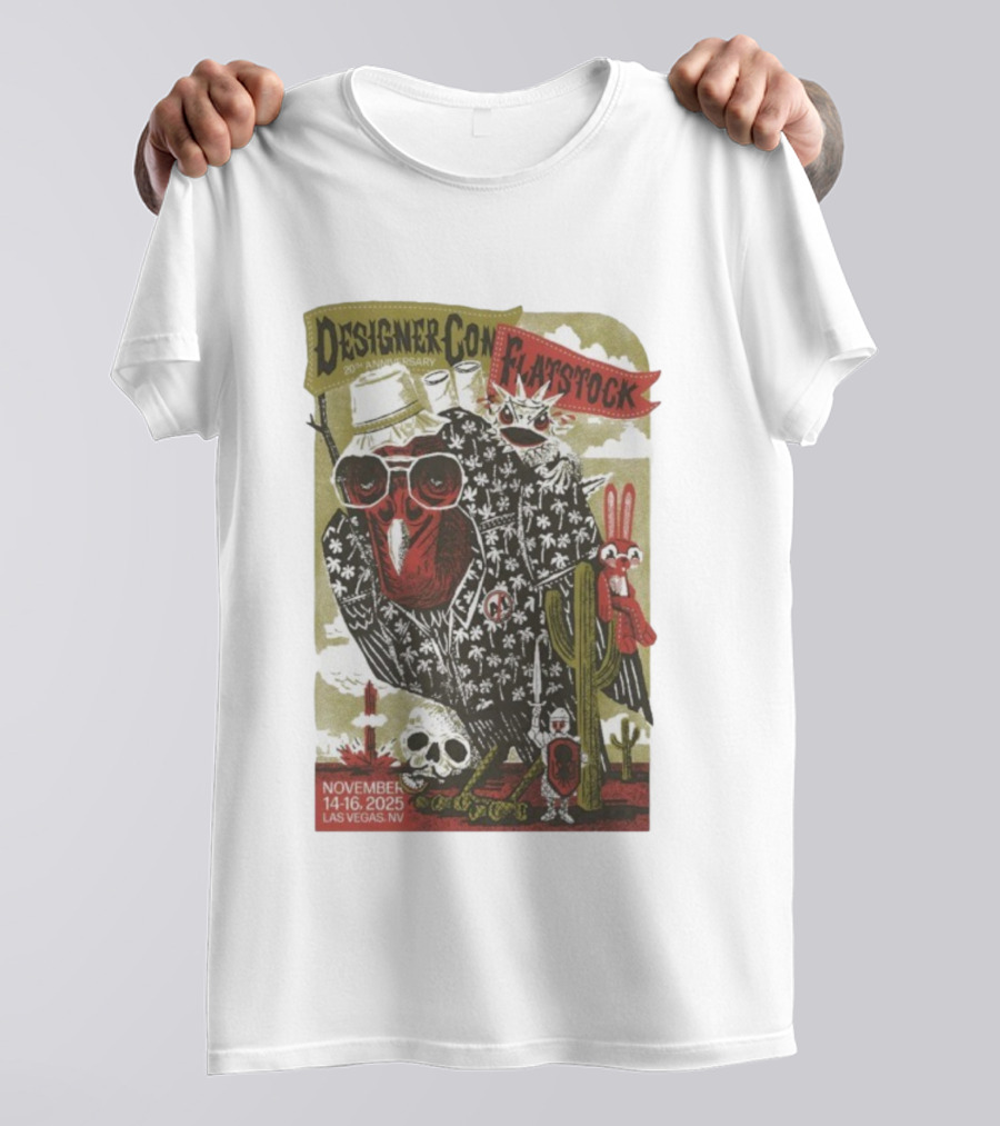 Flatstock 11 DesignerCon 20th Anniversary Las Vegas NV November 14-16 2025 T-Shirt