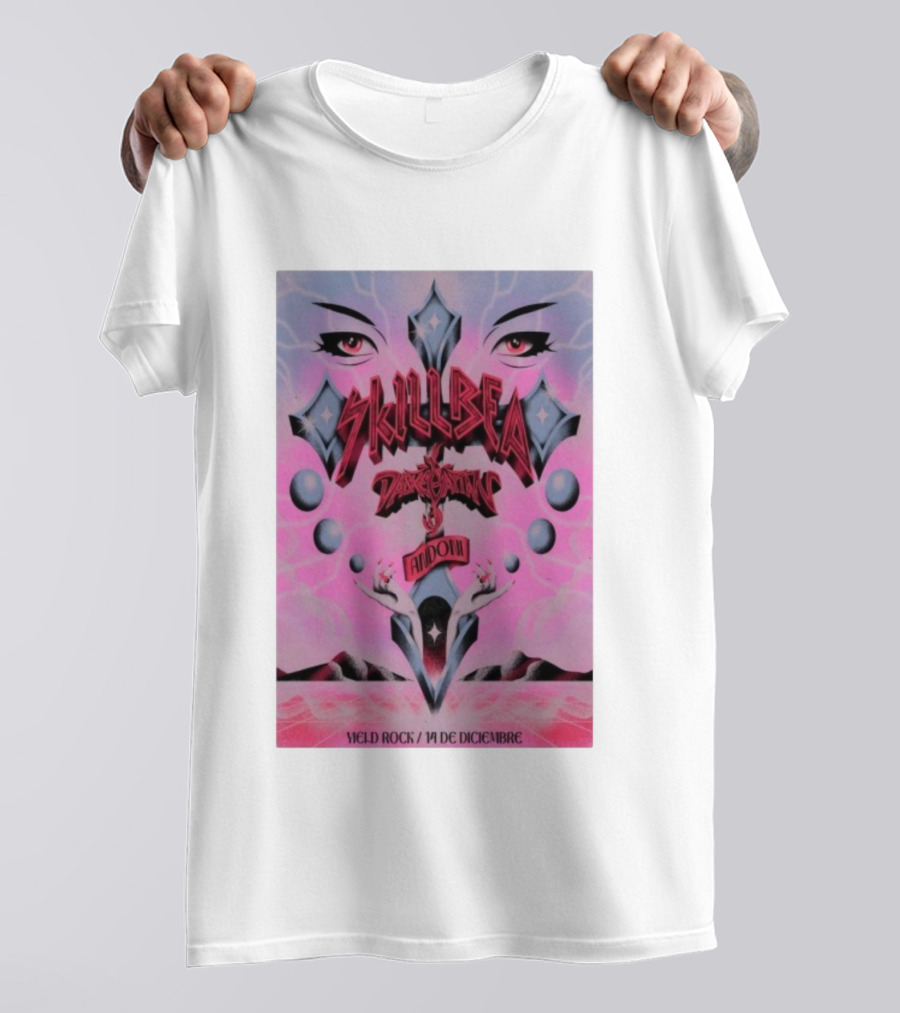 Skillbea Dark Satanic Andow Yield Rock 14 De Diciembre T-Shirt