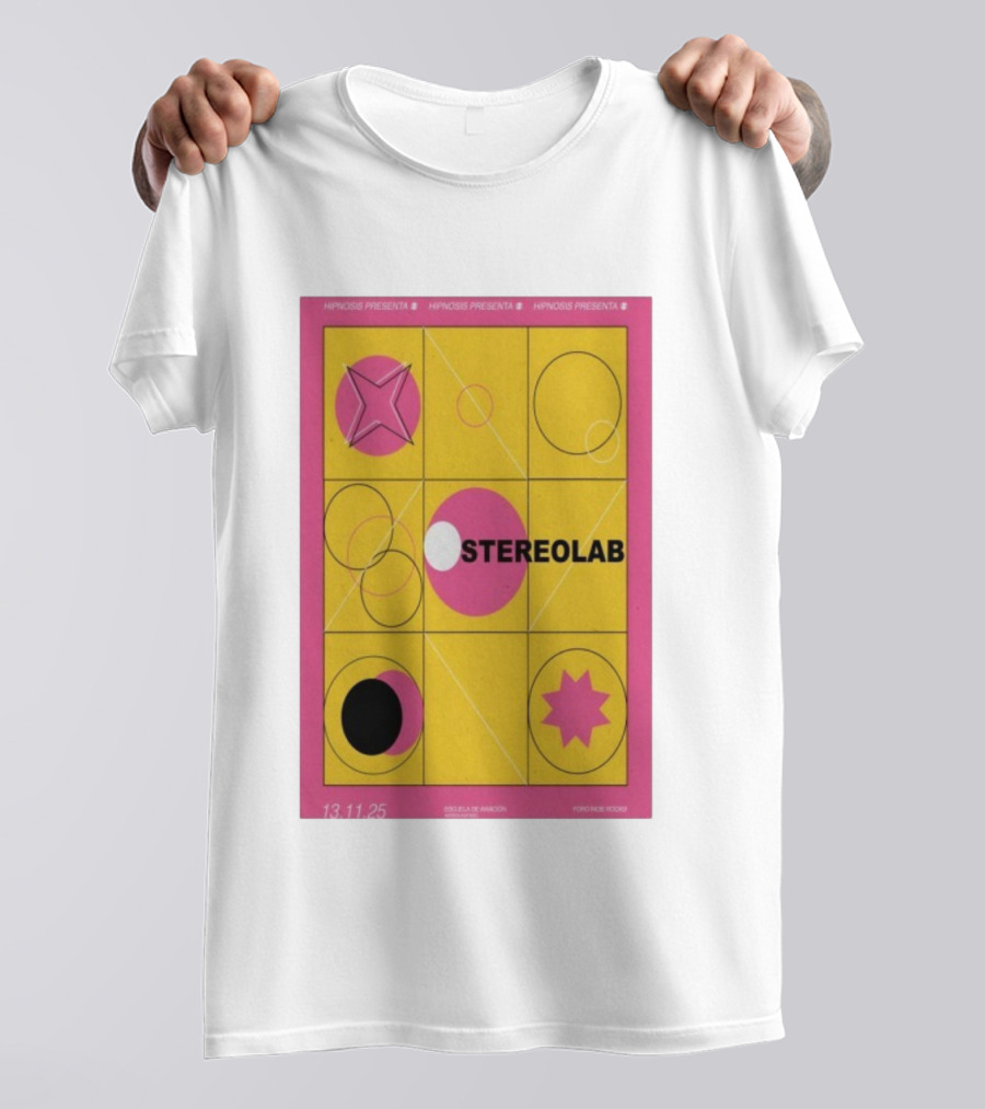 Hypnosis Presenta Stereolab Mexico 13.11.25 Foro Indie Rocks Escuela De Aviacion T-Shirt