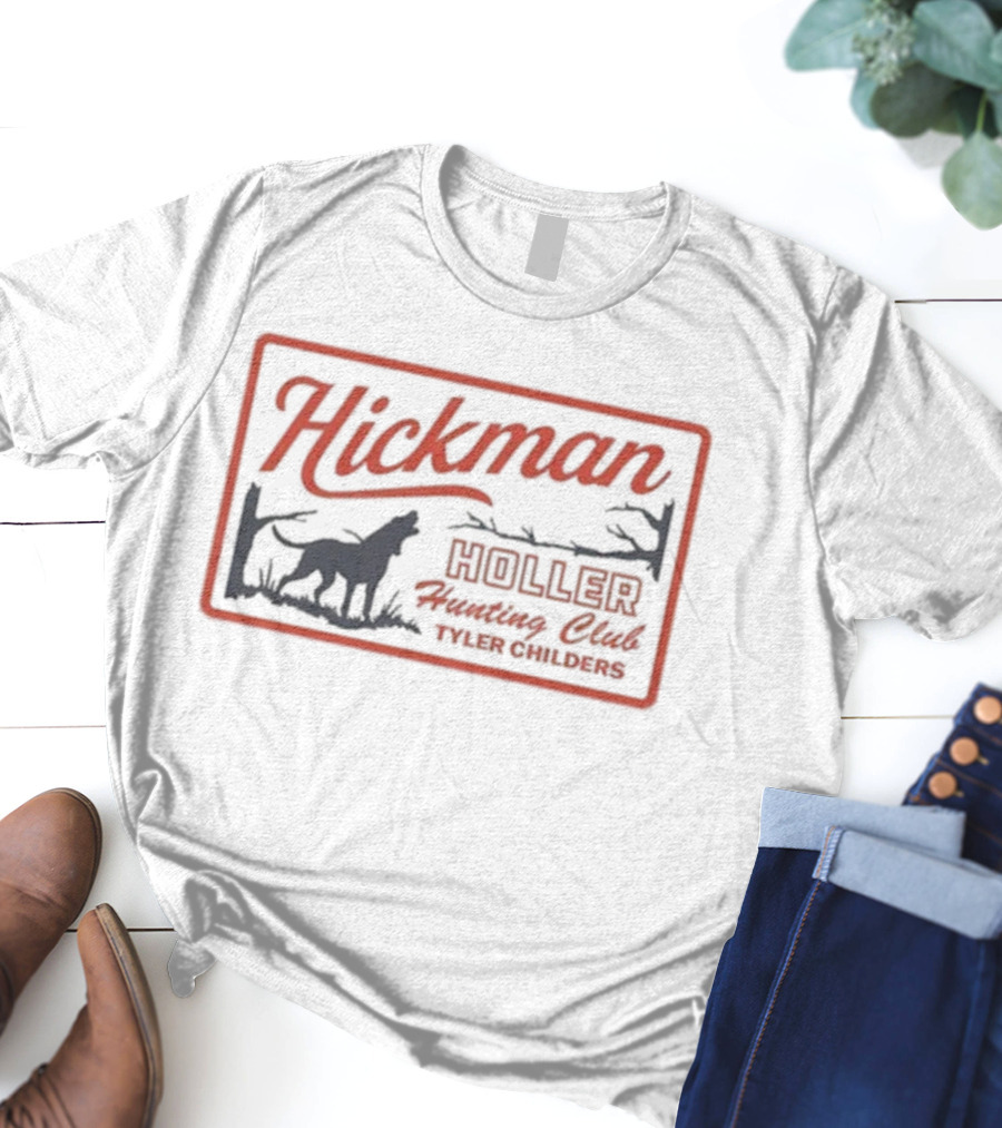 Hickman Holler Hunting Club Tyler Childers Wolf Trees T-Shirt