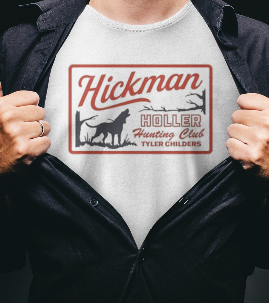Hickman Holler Hunting Club Tyler Childers Wolf Trees T-Shirt
