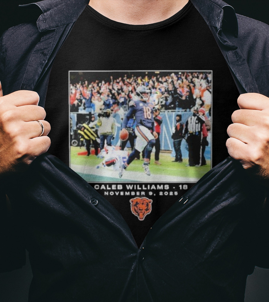 Caleb Williams Chicago Bears NFL Week 10 November 9 2025 T-Shirt