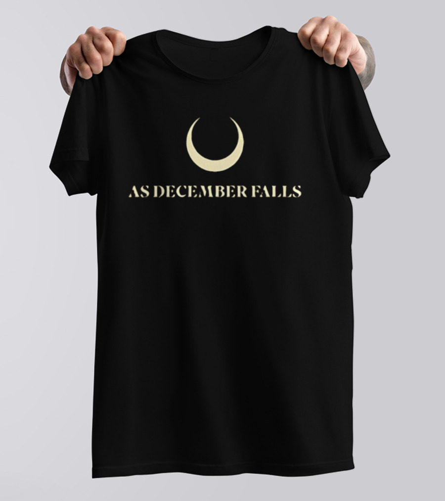 As December Falls Crescent Moon Logo 2025 T-Shirt