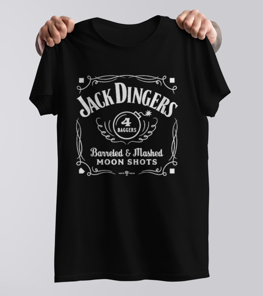 Jack Dingers 4 Dingers Barreled Mashed Moon Shots T-Shirt