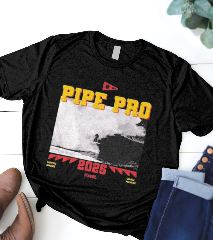 Florence Marine X Pipe Pro 2025 North Shore Oahu Hawaii WSL T-Shirt