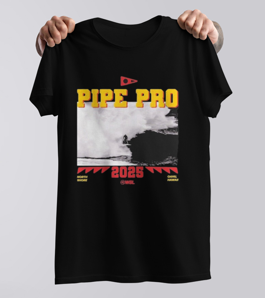 Florence Marine X Pipe Pro 2025 North Shore Oahu Hawaii WSL T-Shirt