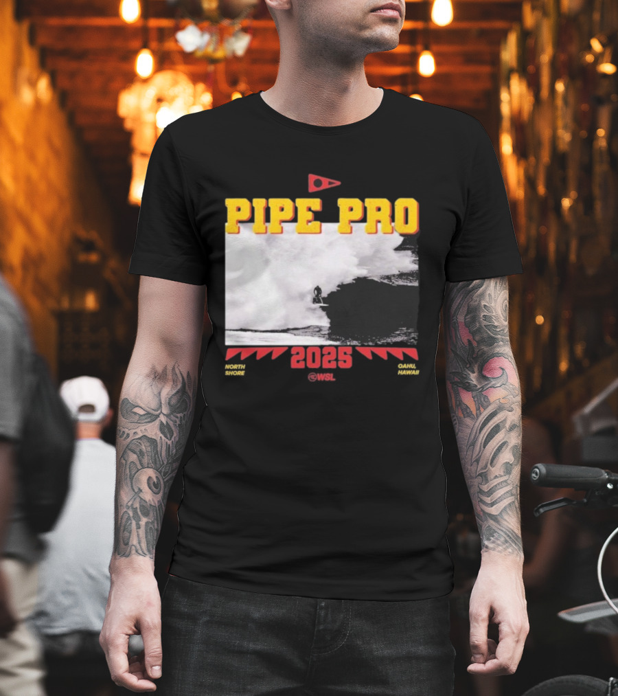 Florence Marine X Pipe Pro 2025 North Shore Oahu Hawaii WSL T-Shirt