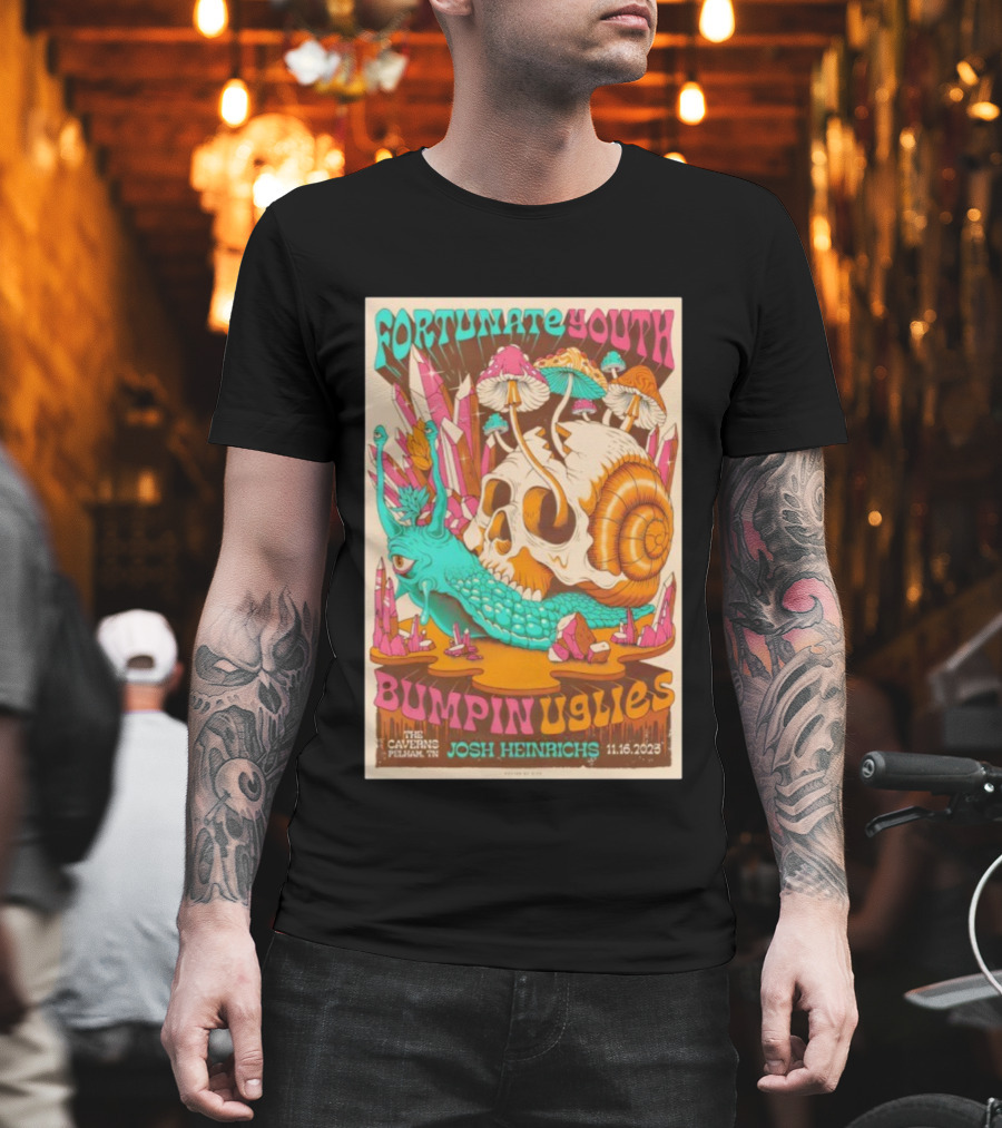 Fortunate Youth Bumpin Uglies Josh Heinrichs The Caverns Pelham TN 11.16.2023 Art T-Shirt