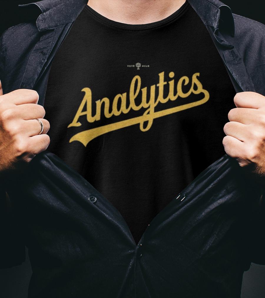 Oakland Athletics Analytics Script Retro Style T-Shirt