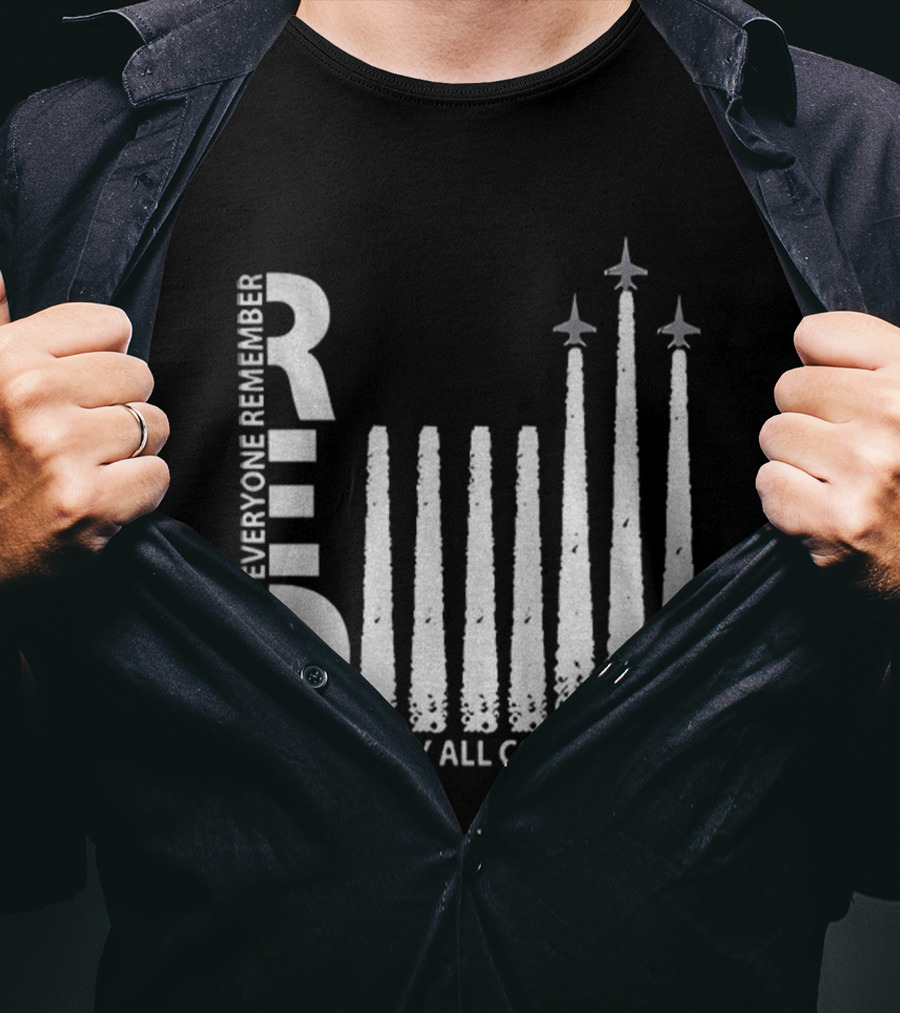 RED Deployed Everyone Remember Until They All Come Home Military Support T-Shirt