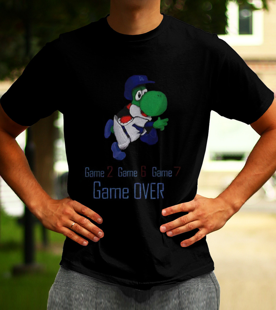 Yoshi Game Over Game 2 Game 6 Game 7 Los Angeles Dodgers MLB 2025 T-Shirt