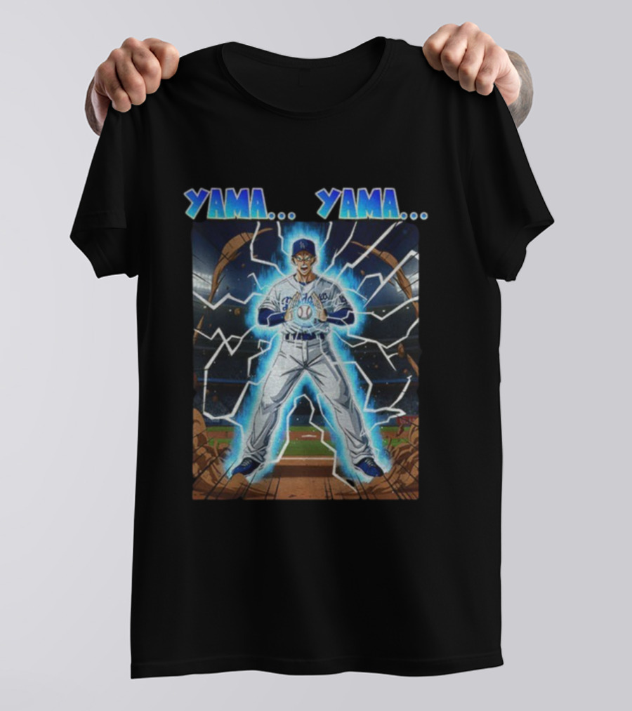 Yoshinobu Yamamoto Yama Yama Anime Los Angeles Dodgers MLB Baseball T-Shirt