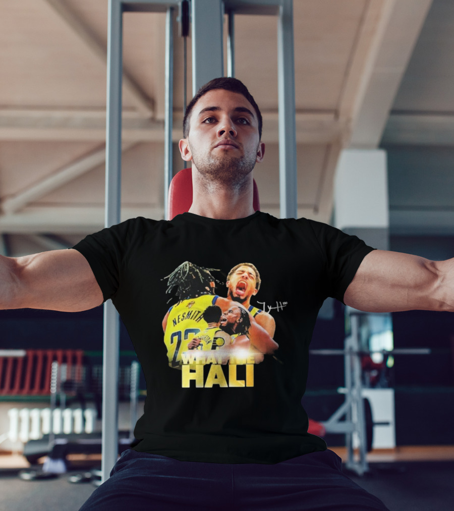 Tyrese Haliburton Hug Aaron Nesmith What The Hali Indiana Pacers 2025 T-Shirt