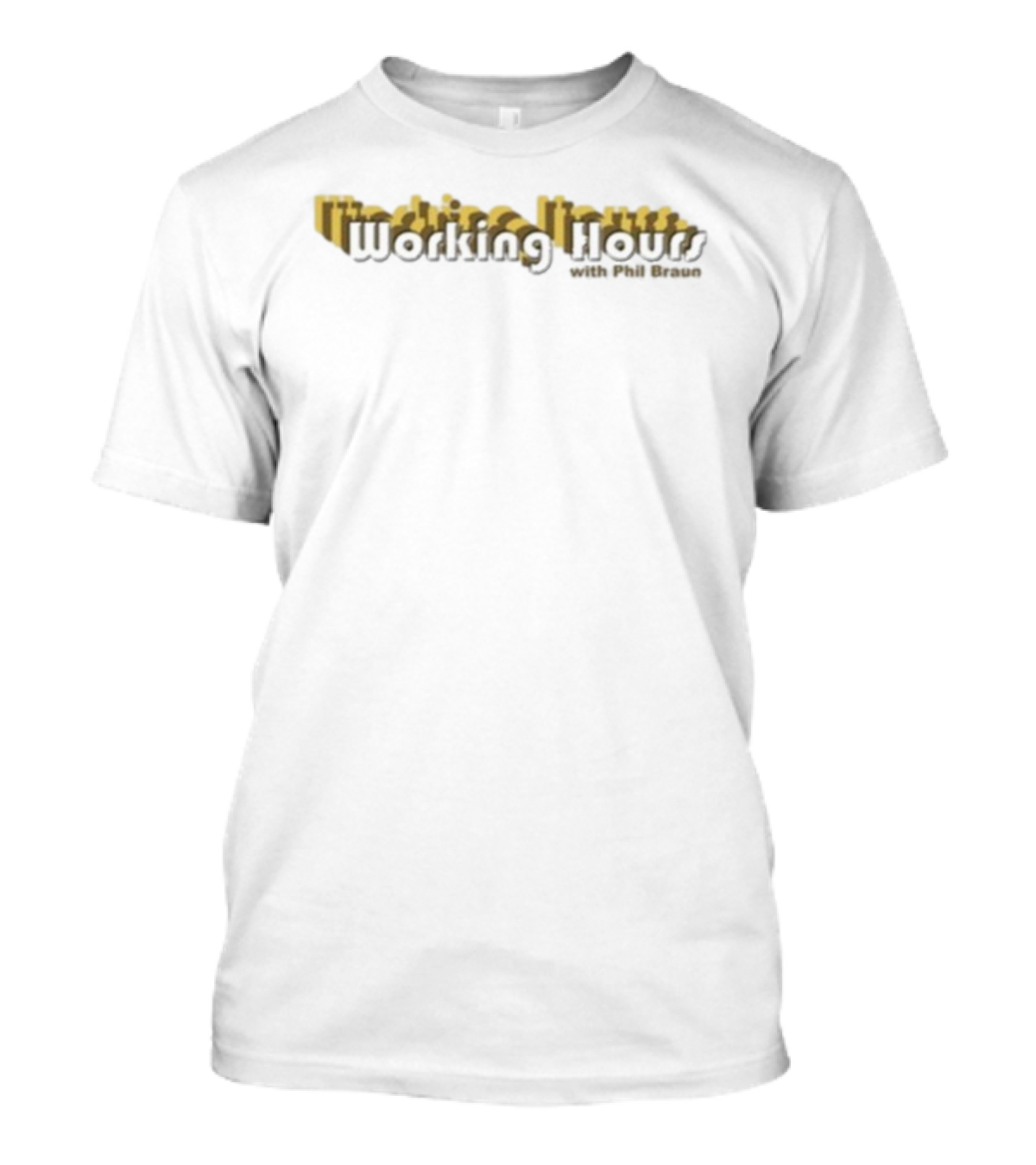 Office Hours Working Hours Phil Braun Retro 3D Text Style T-Shirt