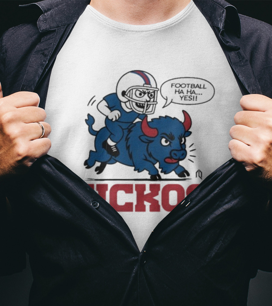 Buffalo Bills Sickos Mascot Football Ha Ha Yes Rider T-Shirt