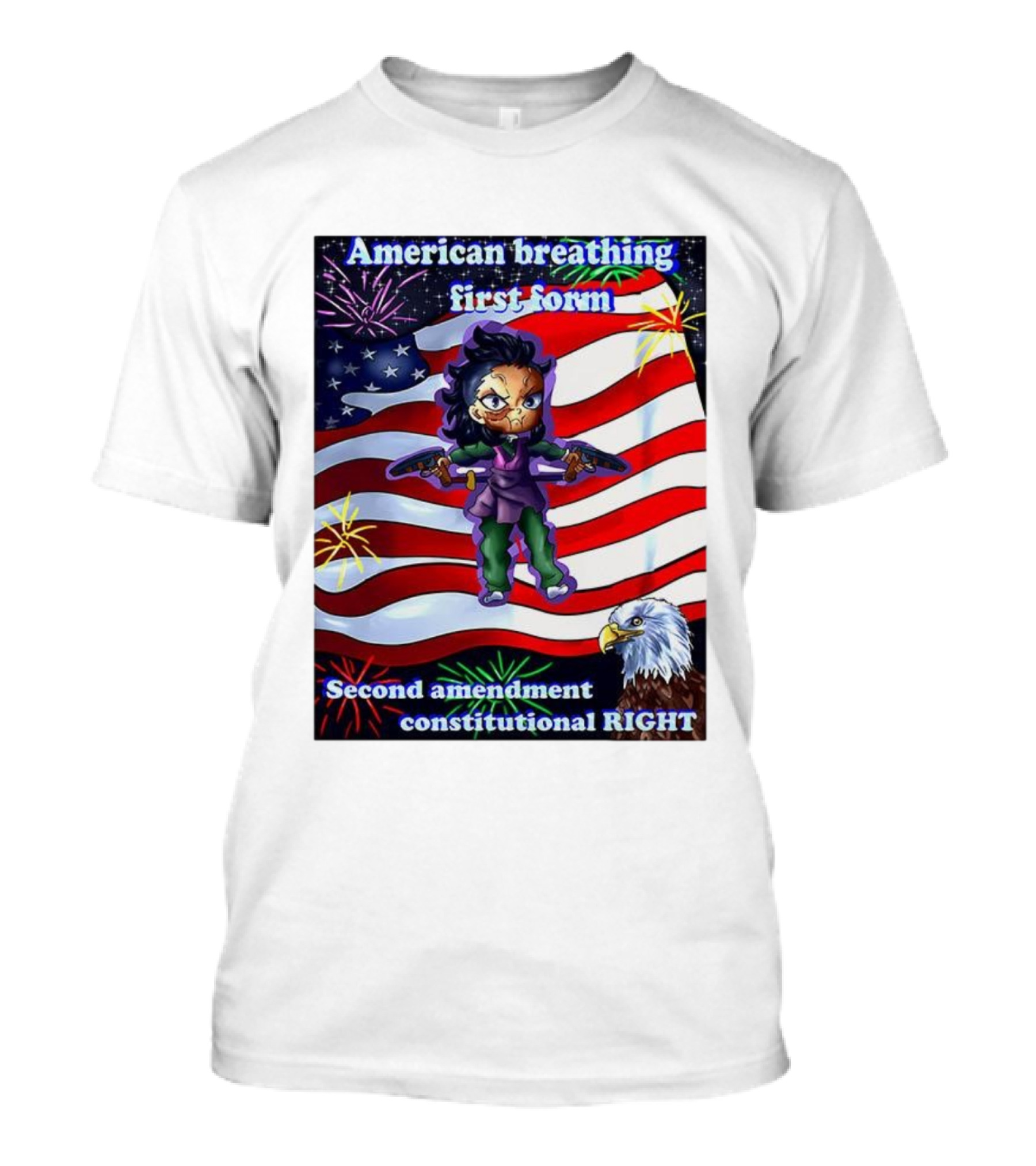American Breathing First Form Second Amendment Constitutional Right T-Shirt